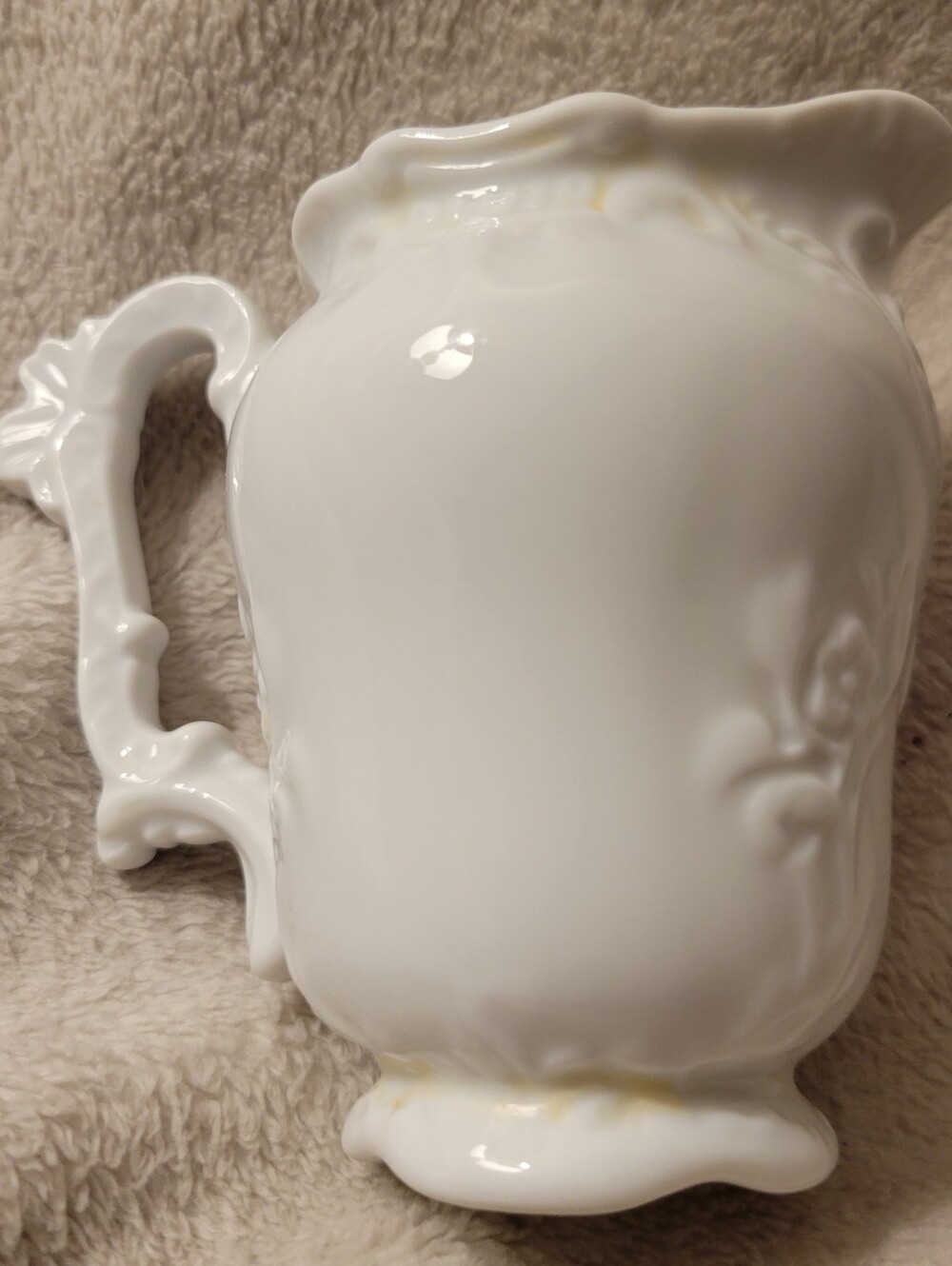 White Porcelain Decorative  Small Pitcher